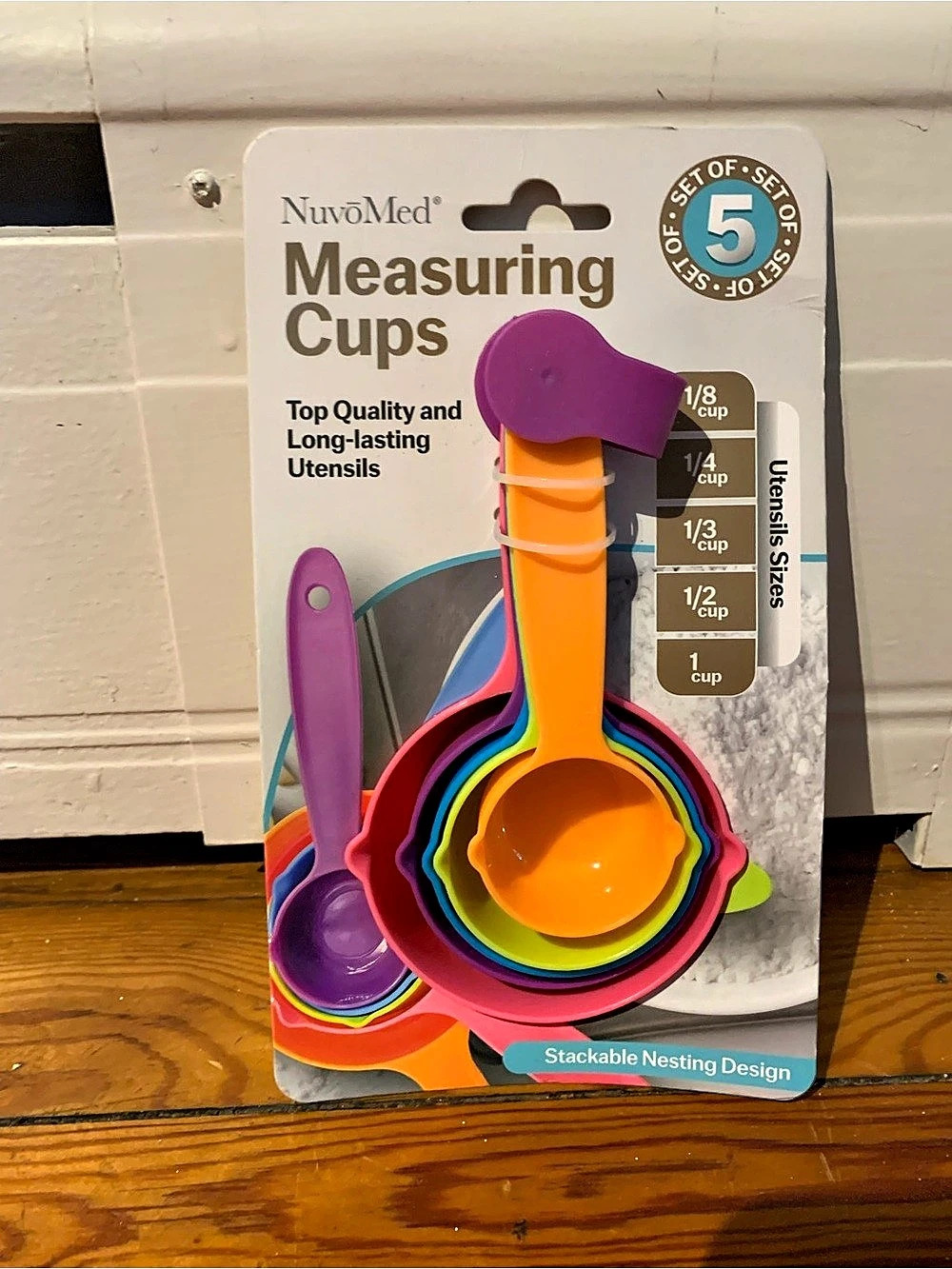 NuvoMed Measuring Cups 5-Piece Multicolor Measuring Cup Set NWT